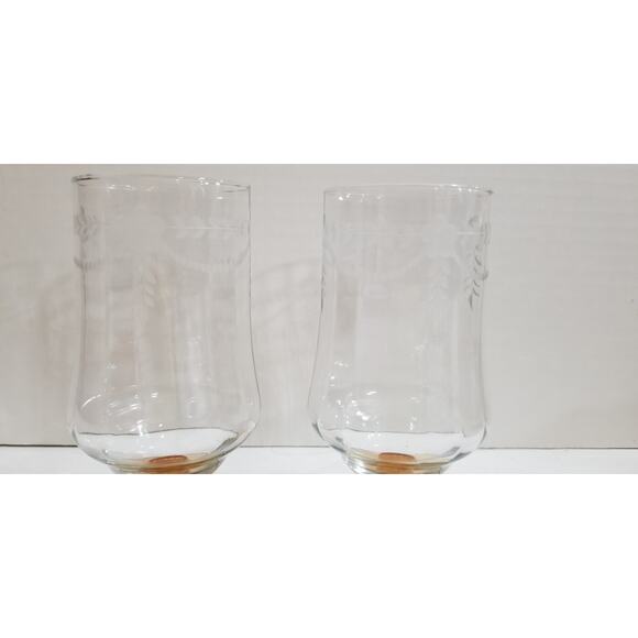 Two Fostoria Gazebo Rust Iced Tea Glasses (4.1217) - Picture 9 of 11